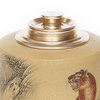 Чайница "Взгляд тигра", ручная роспись, 400 мл