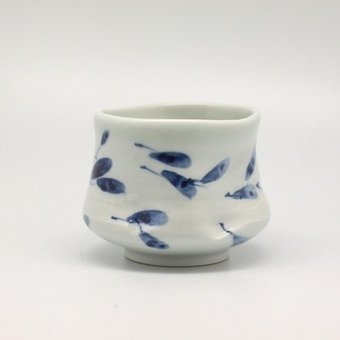 Чашка, живая керамика "Вертолетики"